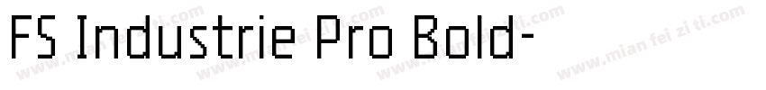 FS Industrie Pro Bold字体转换